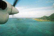  Approaching Seychelles International Airport in an Air Seychelles Twin Otter